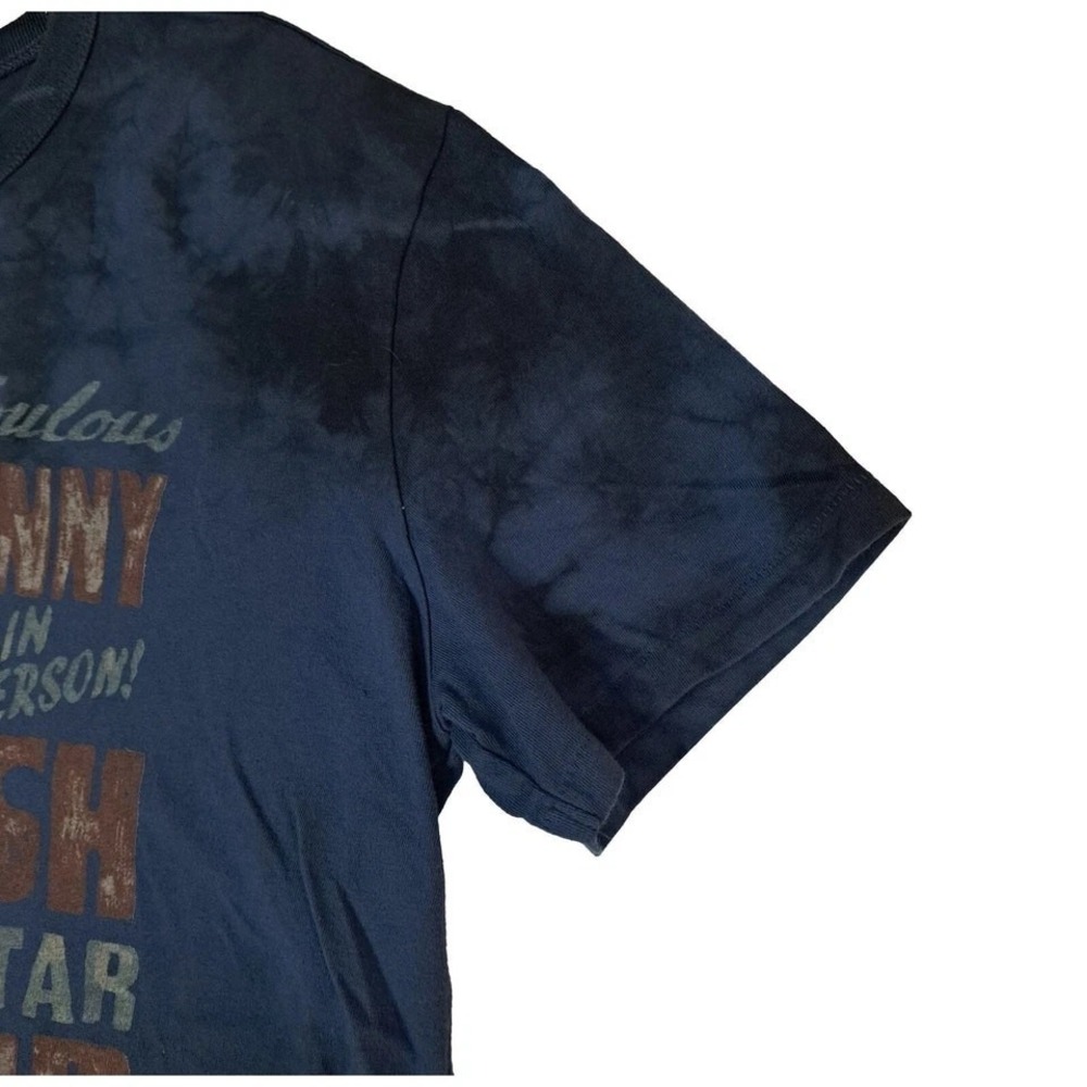 Johnny Cash All Star Tour Tee Men S TieDye Blue Black Country Rock Concert Shirt - Picture 7 of 12